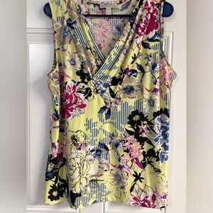 Dana Buchman Multicolor Floral Sleeveless Top✨